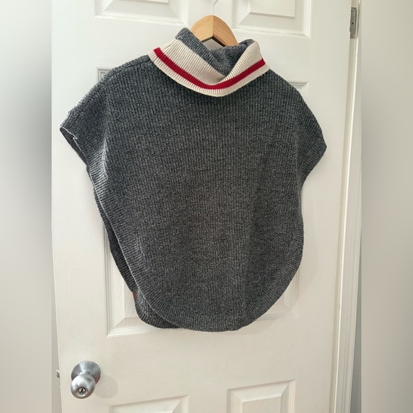 Roots kids cabin poncho shawl grey size small/medium girls - Picture 2 of 10